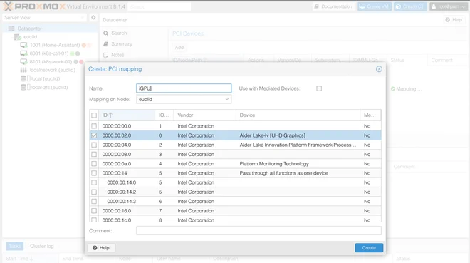 Proxmox VE Resource Mapping