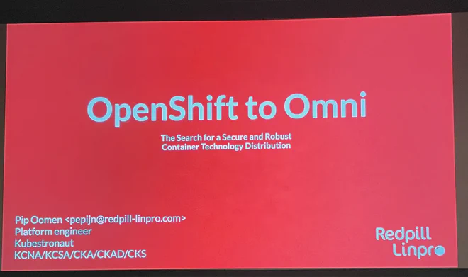 Openshift to Omni opening slide