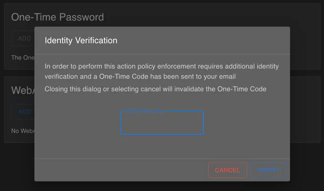 one-time password